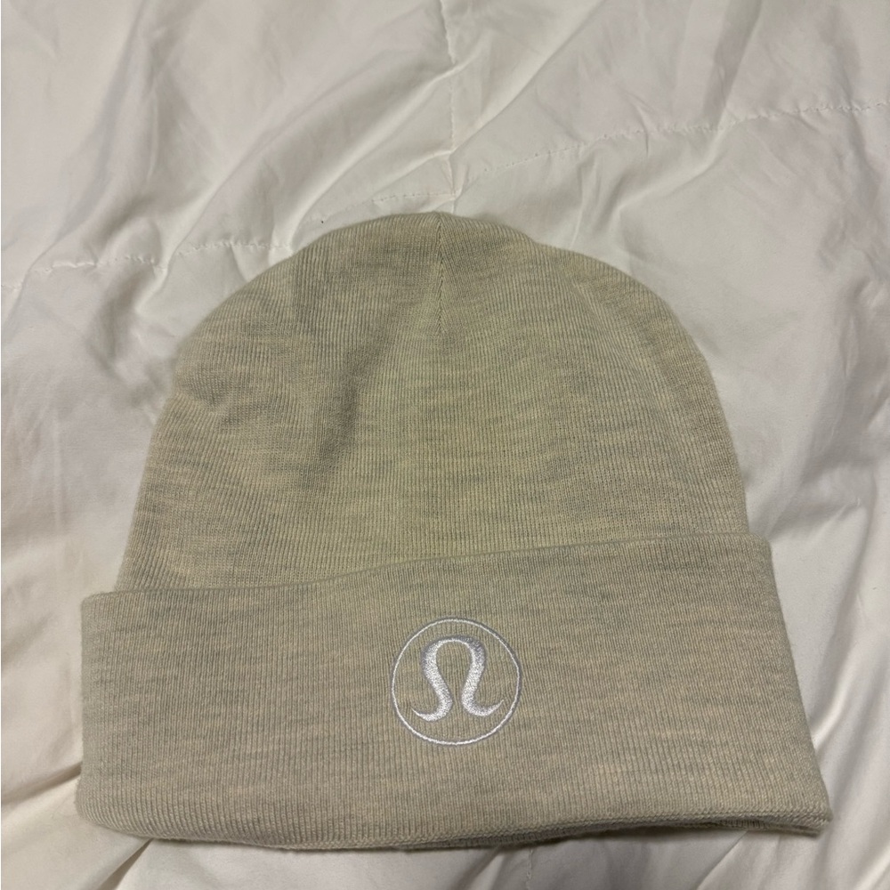 Lululemon Cream Knit Beanie